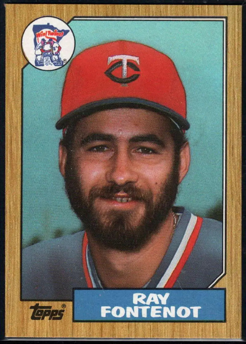 1987 Topps #124 Ray Fontenot EX Excellent Minnesota Twins Baseball Card - Baseball Card Single