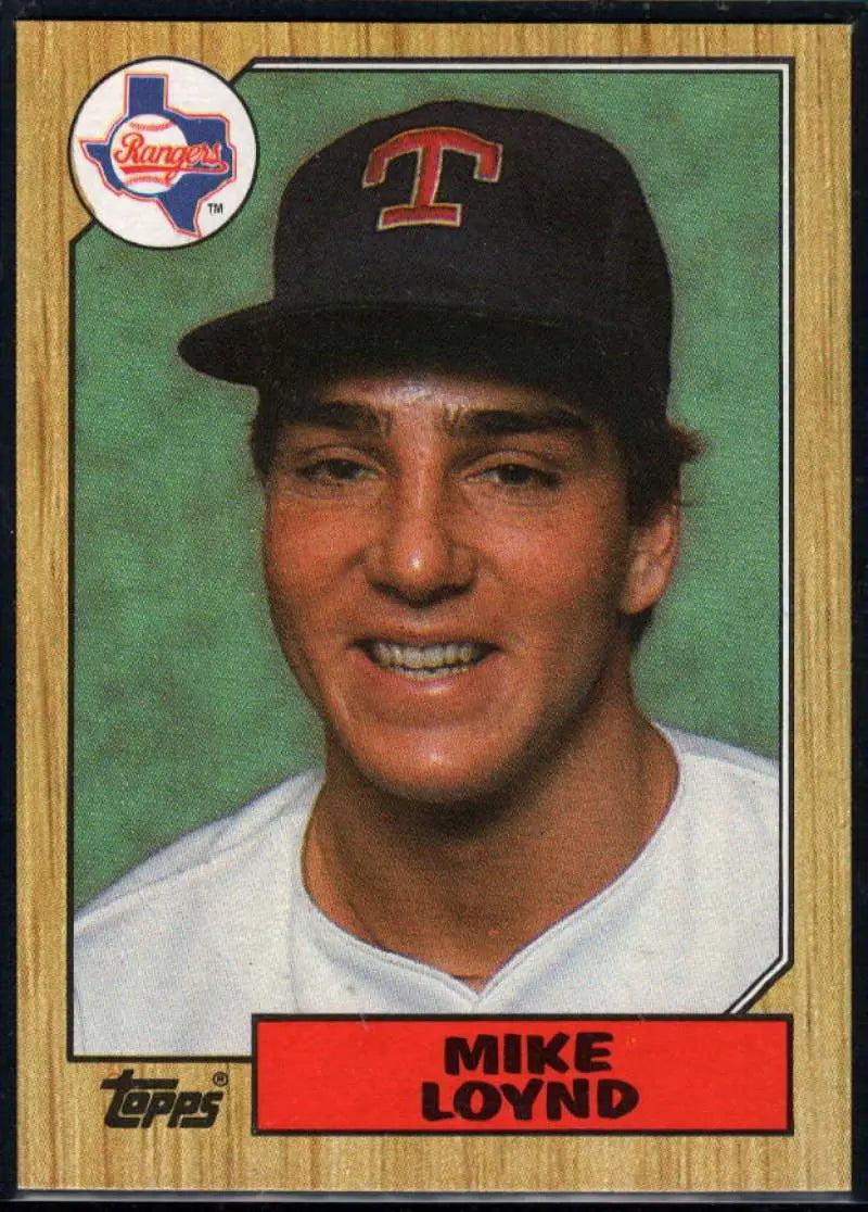 1987 Topps #126 Mike Loynd EX Excellent RC Rookie Texas Rangers Baseball Card - Baseball Card Single