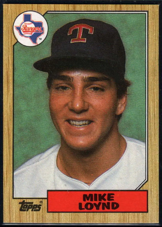1987 Topps #126 Mike Loynd EX Excellent RC Rookie Texas Rangers Baseball Card - Baseball Card Single