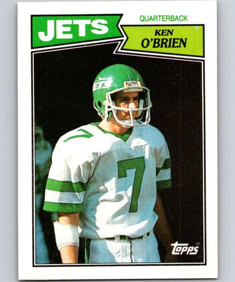 1987 Topps #127 Ken O’Brien EX Excellent New York Jets Football Card - Football Card Single