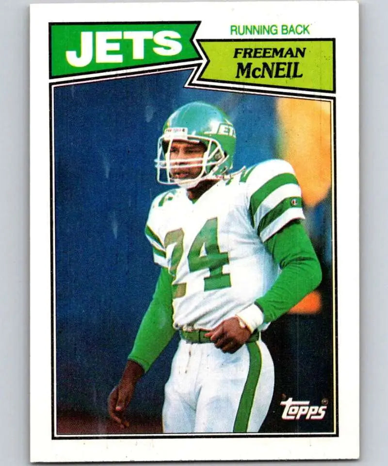 1987 Topps #129 Freeman McNeil EX Excellent New York Jets Football Card - Football Card Single