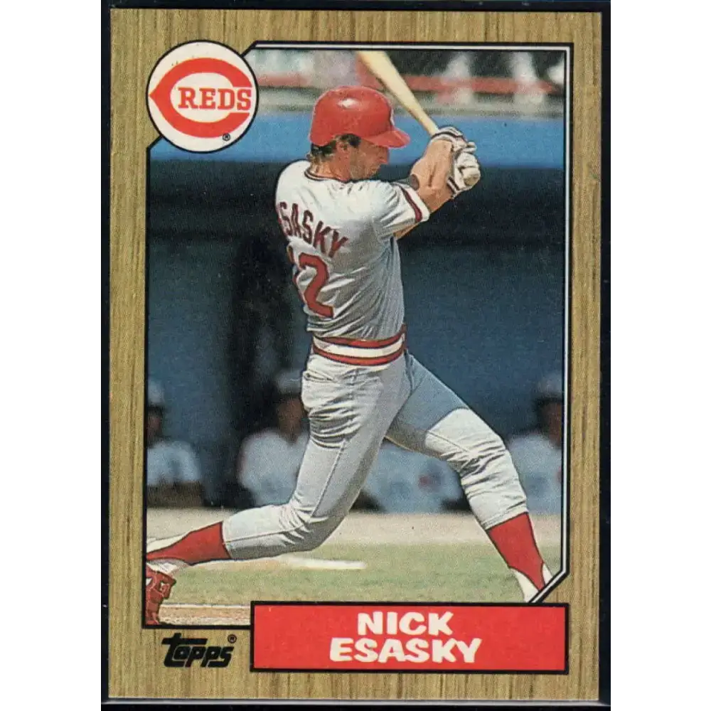 1987 Topps #13 Nick Esasky EX Excellent Cincinnati Reds Baseball Card - Baseball Card Single