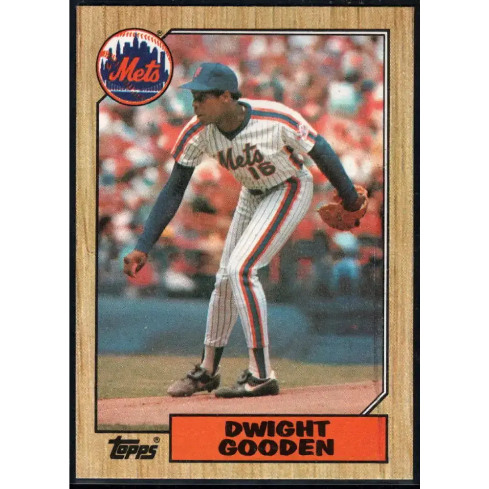 1987 Topps #130 Dwight Gooden EX Excellent New York Mets Baseball Card - Baseball Card Single
