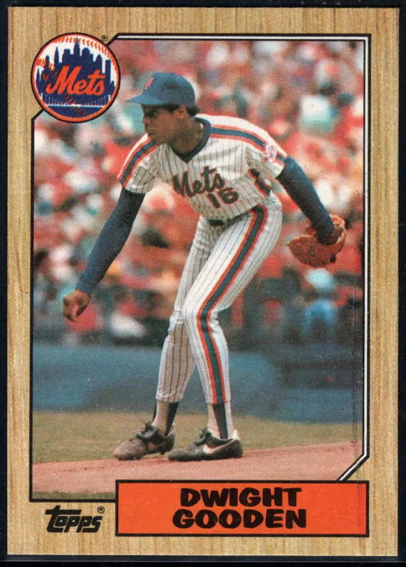 1987 Topps #130 Dwight Gooden EX Excellent New York Mets Baseball Card - Baseball Card Single