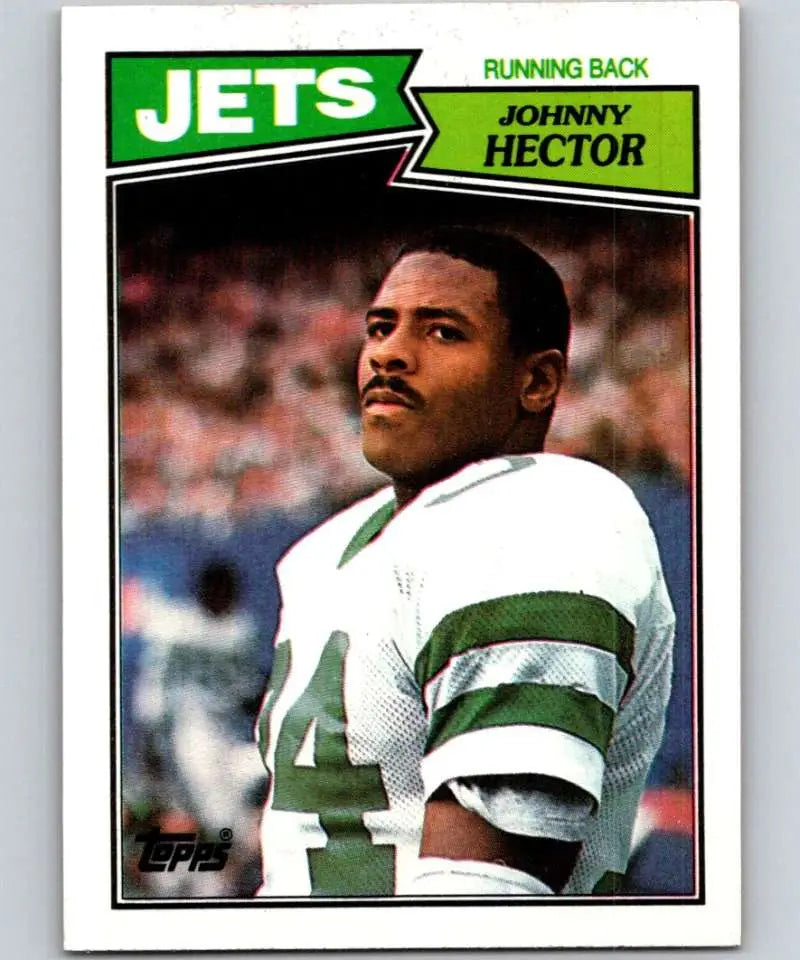 1987 Topps #130 Johnny Hector EX Excellent RC Rookie New York Jets Football Card - Football Card Single