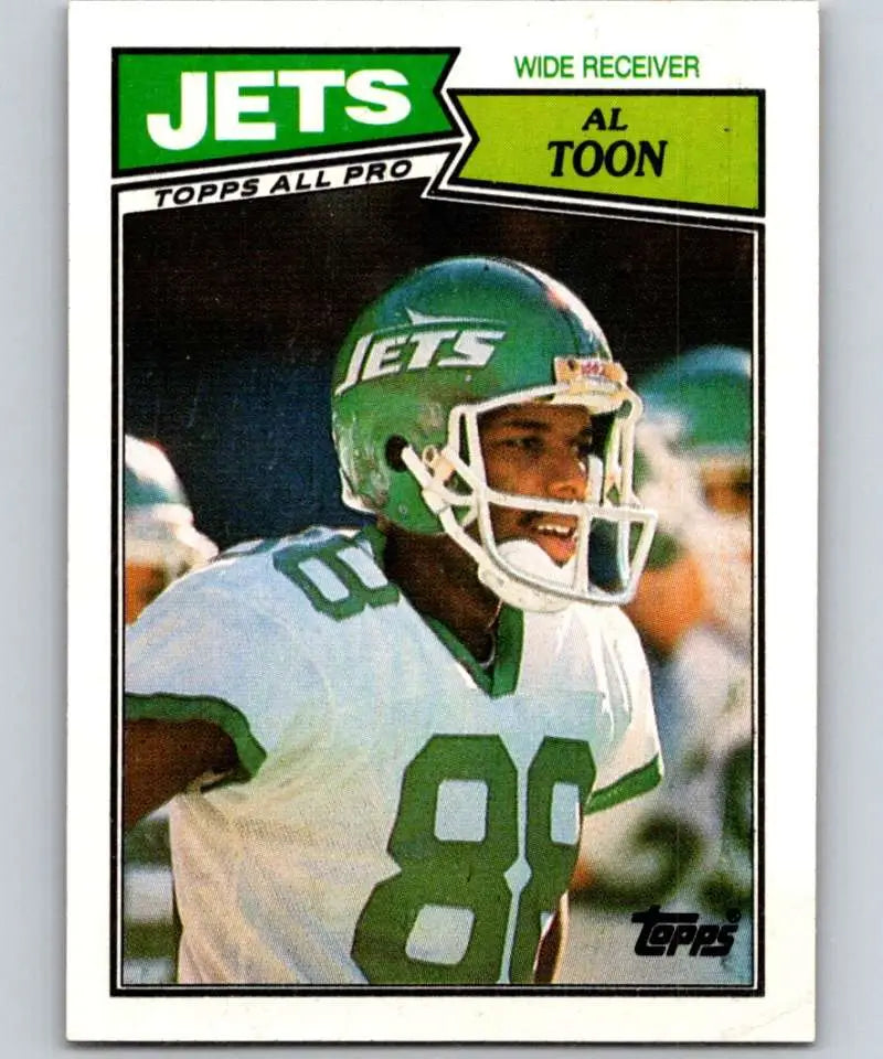1987 Topps #131 Al Toon EX Excellent New York Jets Football Card - Football Card Single