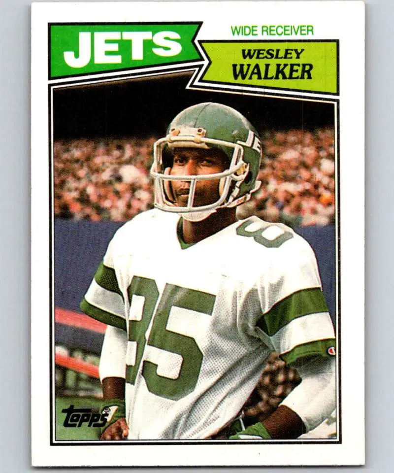 1987 Topps #132 Wesley Walker EX Excellent New York Jets Football Card - Football Card Single