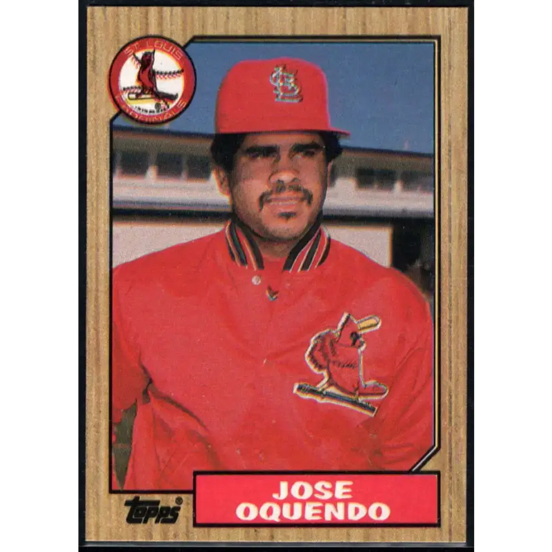 1987 Topps #133 Jose Oquendo EX Excellent St. Louis Cardinals Baseball Card - Baseball Card Single