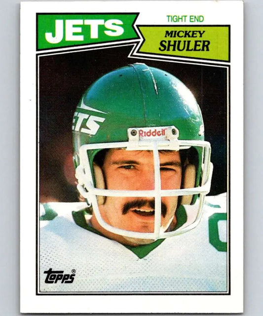 1987 Topps #133 Mickey Shuler EX Excellent New York Jets Football Card - Football Card Single