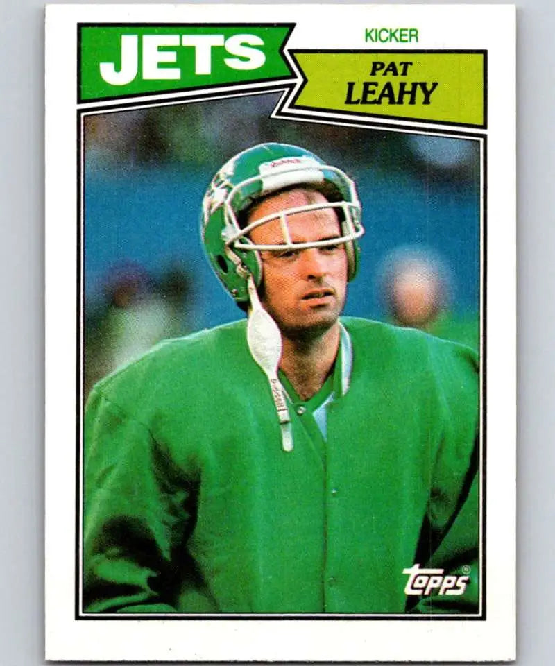 1987 Topps #134 Pat Leahy EX Excellent New York Jets Football Card - Football Card Single