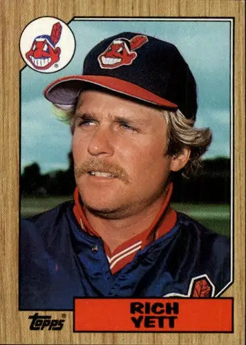 1987 Topps #134 Rich Yett Indians - Baseball Card Single