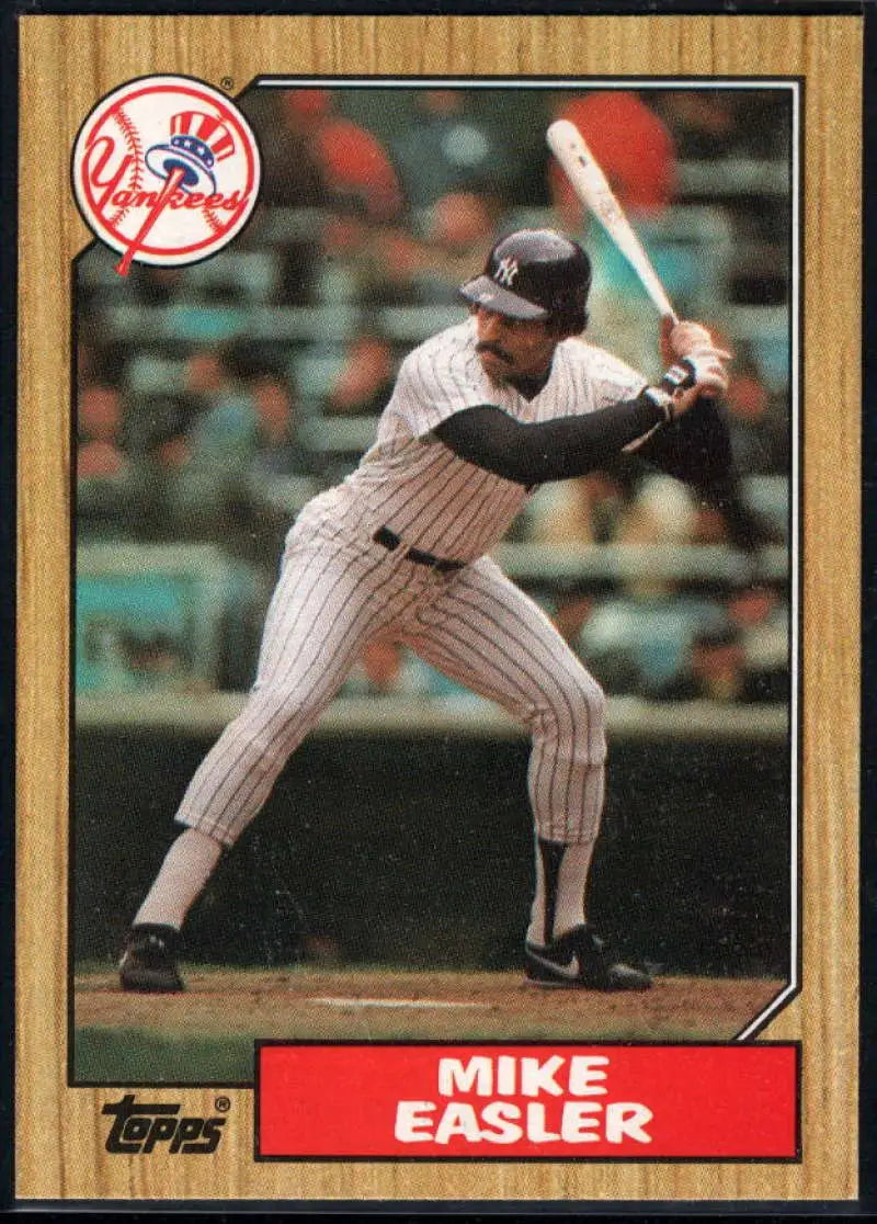 1987 Topps #135 Mike Easler EX Excellent New York Yankees Baseball Card - Baseball Card Single
