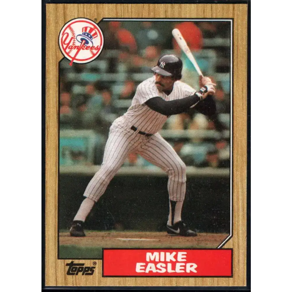 1987 Topps #135 Mike Easler EX Excellent New York Yankees Baseball Card - Baseball Card Single