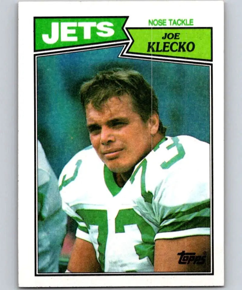 1987 Topps #136 Joe Klecko EX Excellent New York Jets Football Card - Football Card Single