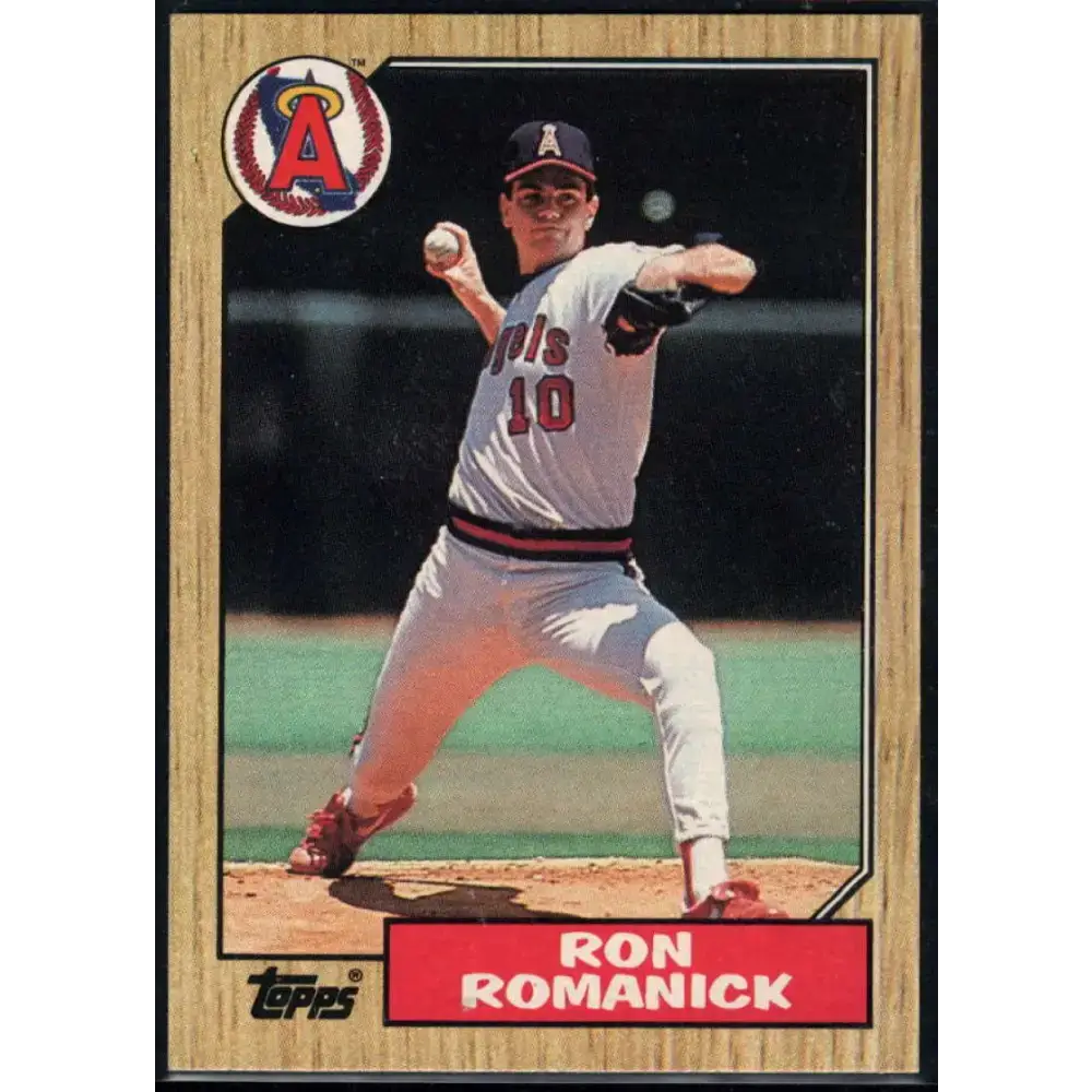 1987 Topps #136 Ron Romanick EX Excellent California Angels Baseball Card - Baseball Card Single
