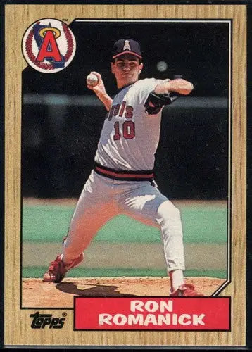 Ron Romanick baseball card from 1987 Topps #136 with original gloss and NM-MT condition