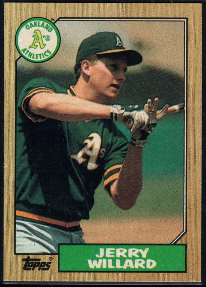 1987 Topps #137 Jerry Willard EX Excellent Oakland Athletics Baseball Card - Baseball Card Single