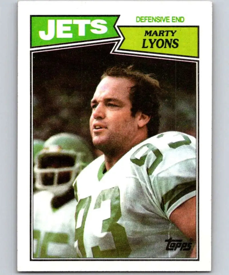 1987 Topps #137 Marty Lyons EX Excellent New York Jets Football Card - Football Card Single
