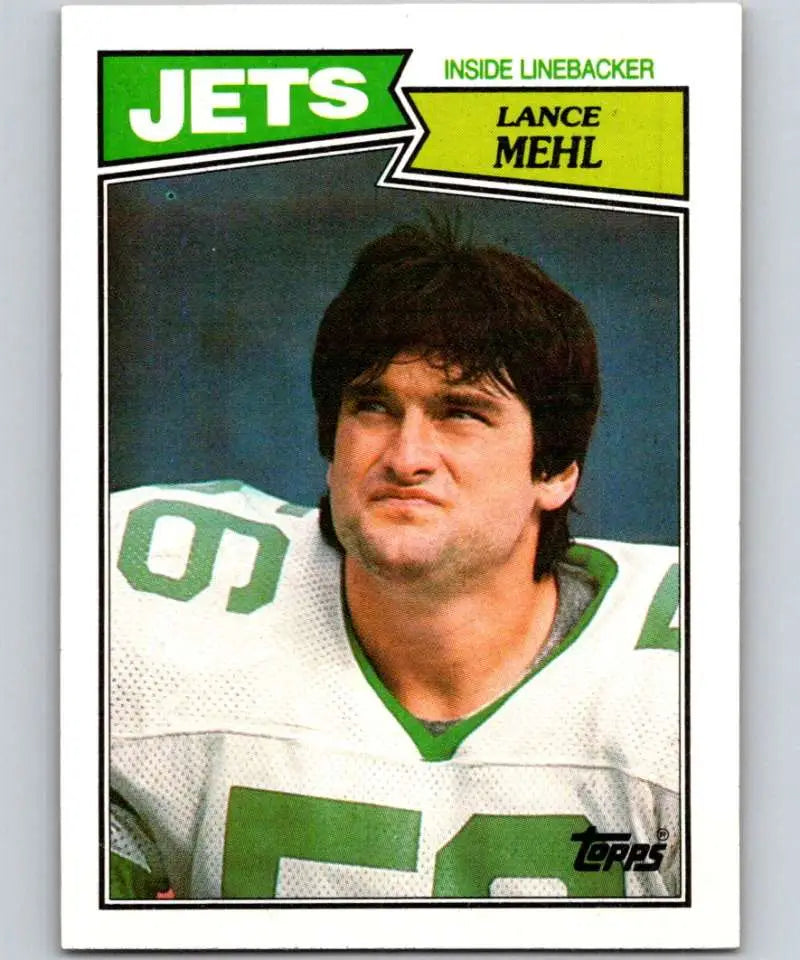 1987 Topps #139 Lance Mehl EX Excellent New York Jets Football Card - Football Card Single