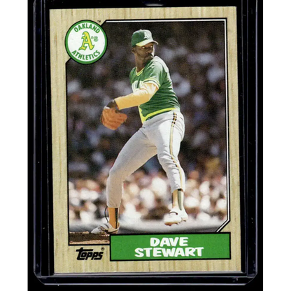 1987 Topps #14 Dave Stewart Oakland Athletics NM-MT Baseball Card