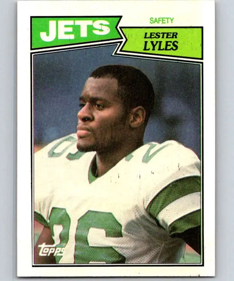 1987 Topps #142 Lester Lyles EX Excellent New York Jets Football Card - Football Card Single