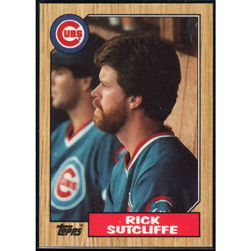 1987 Topps #142 Rick Sutcliffe EX Excellent Chicago Cubs Baseball Card - Baseball Card Single