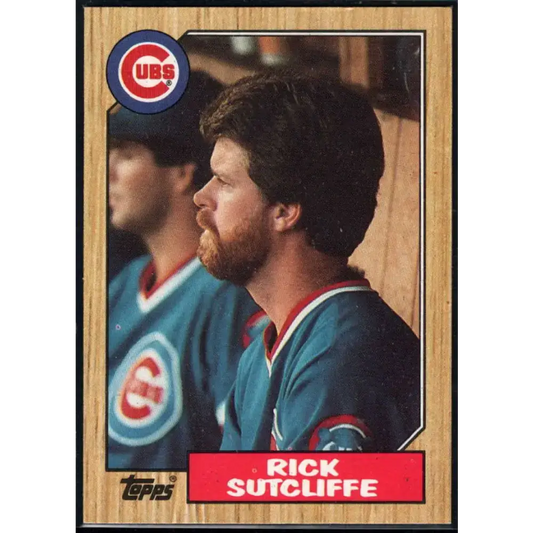 1987 Topps #142 Rick Sutcliffe EX Excellent Chicago Cubs Baseball Card