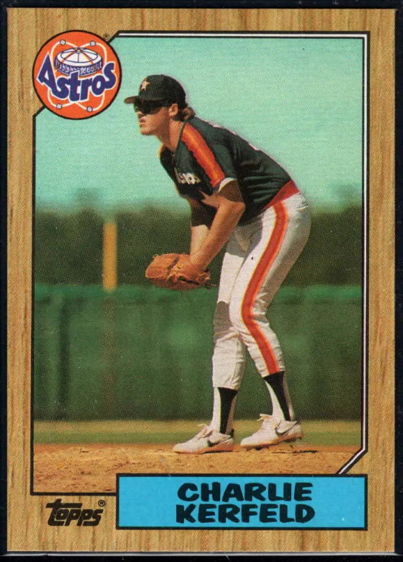 1987 Topps #145 Charlie Kerfeld EX Excellent Houston Astros Baseball Card - Baseball Card Single