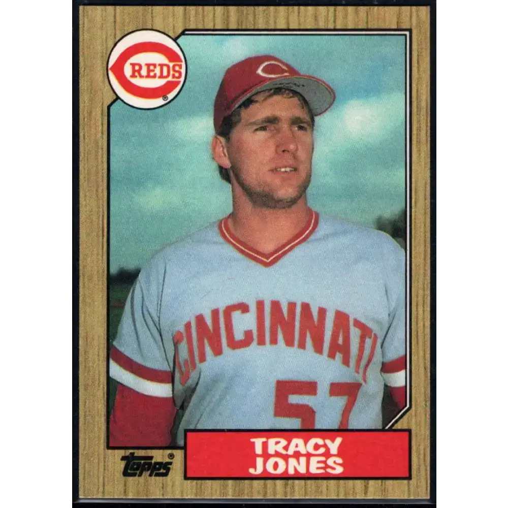 1987 Topps #146 Tracy Jones EX Excellent RC Rookie Cincinnati Reds Baseball Card - Baseball Card Single