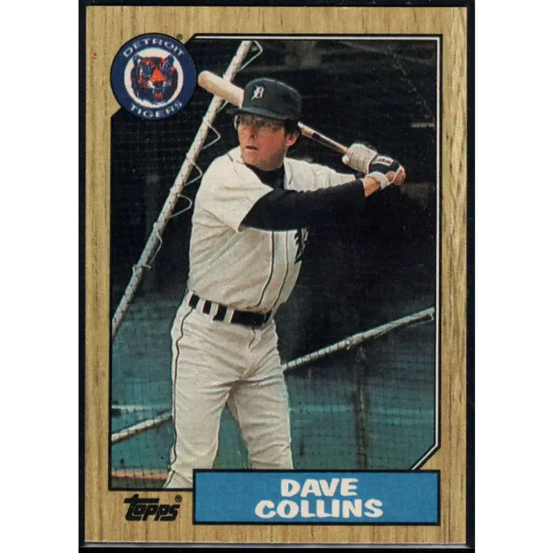 1987 Topps #148 Dave Collins EX Excellent Detroit Tigers Baseball Card