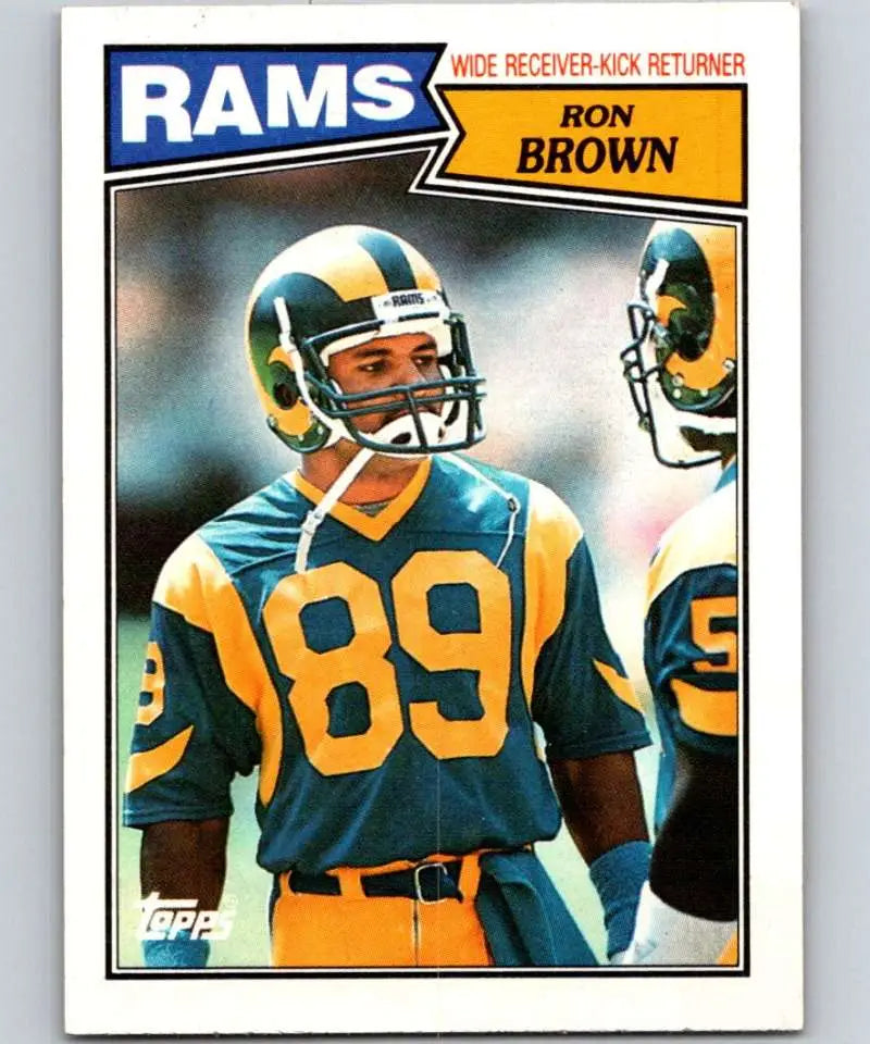 1987 Topps #148 Ron Brown EX Excellent Los Angeles Rams Football Card - Football Card Single