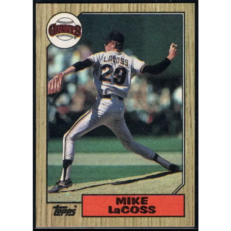1987 Topps #151 Mike LaCoss EX Excellent San Francisco Giants Baseball Card - Baseball Card Single