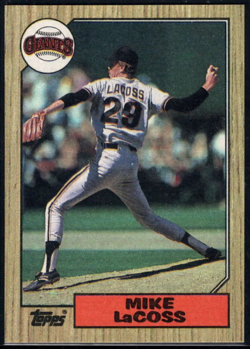 1987 Topps #151 Mike LaCoss EX Excellent San Francisco Giants Baseball Card - Baseball Card Single