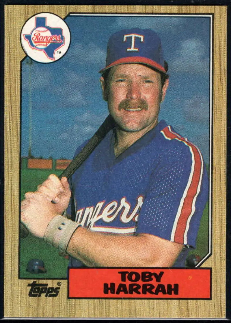 1987 Topps #152 Toby Harrah EX Excellent Texas Rangers Baseball Card - Baseball Card Single