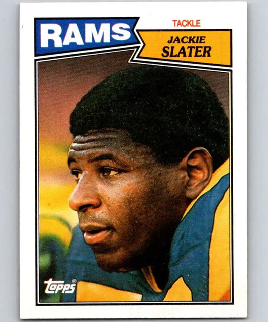 1987 Topps #153 Jackie Slater EX Excellent Los Angeles Rams Football Card - Football Card Single