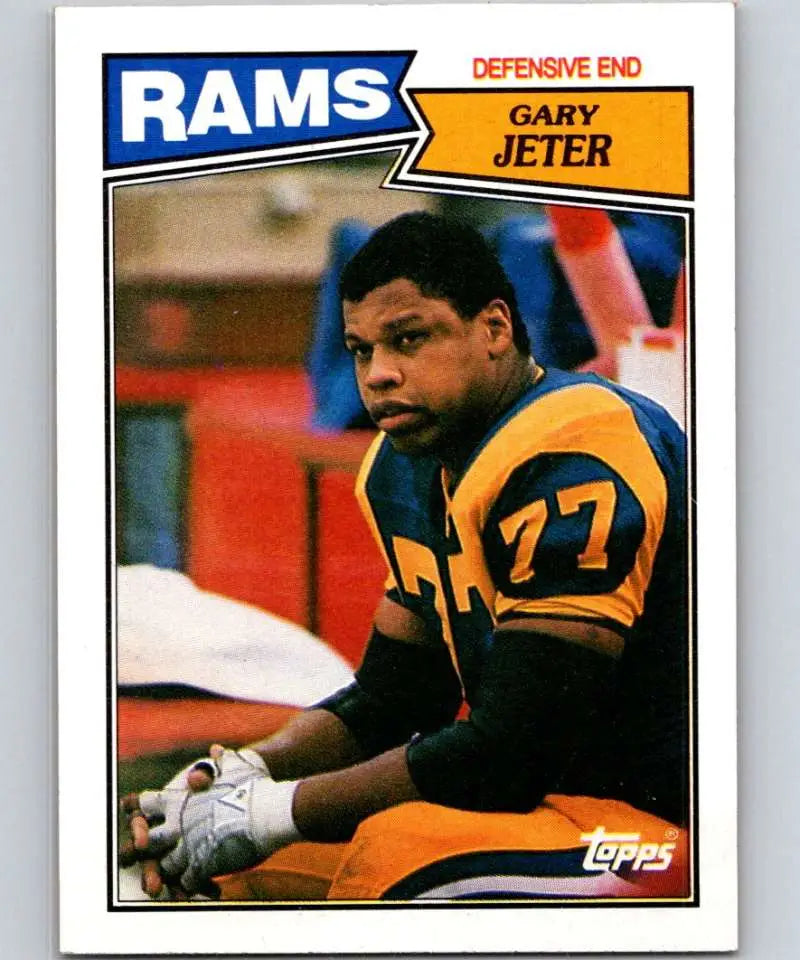 1987 Topps #154 Gary Jeter EX Excellent Los Angeles Rams Football Card - Football Card Single