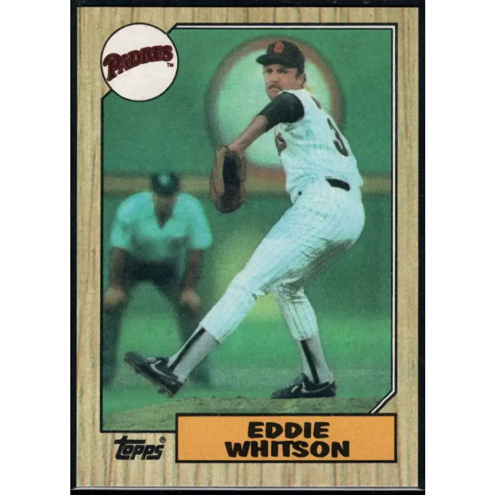 1987 Topps #155 Ed Whitson EX Excellent San Diego Padres Baseball Card - Baseball Card Single