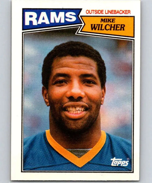 1987 Topps #156 Mike Wilcher EX Excellent Los Angeles Rams Football Card - Football Card Single