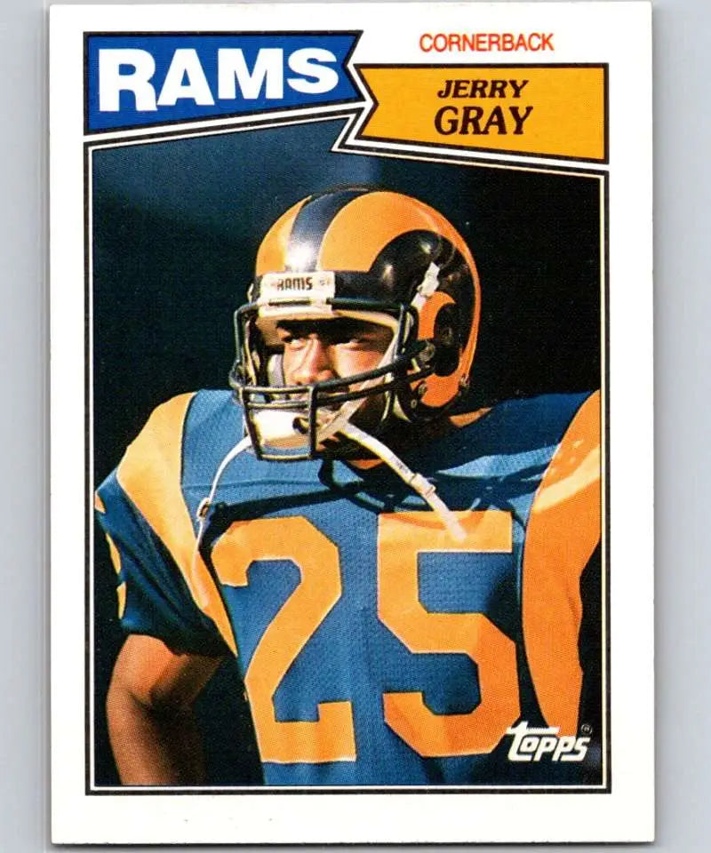 1987 Topps #157 Jerry Gray EX Excellent RC Rookie Los Angeles Rams Football Card - Football Card Single