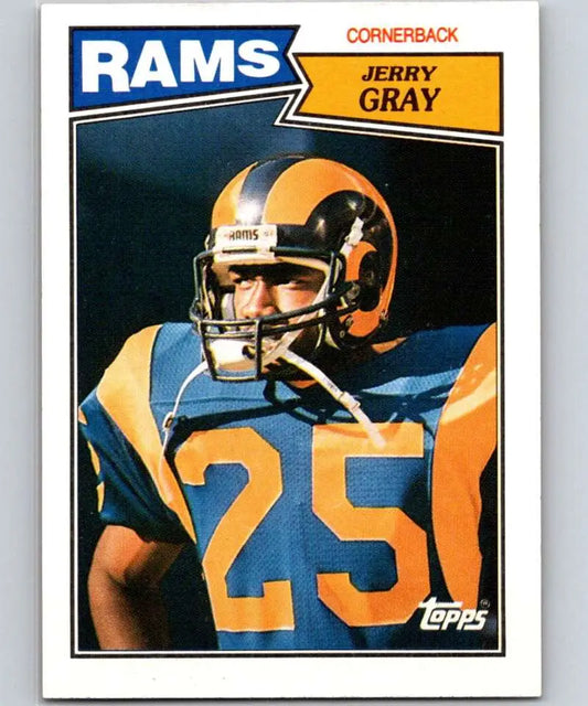 1987 Topps #157 Jerry Gray EX Excellent RC Rookie Los Angeles Rams Football Card - Football Card Single