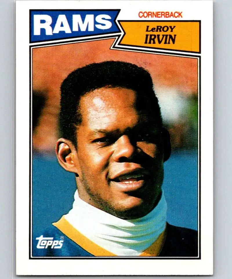 1987 Topps #158 LeRoy Irvin EX Excellent Los Angeles Rams Football Card - Football Card Single
