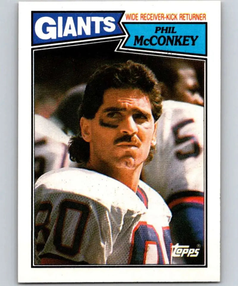 1987 Topps #16 Phil McConkey EX Excellent New York Giants Football Card - Football Card Single