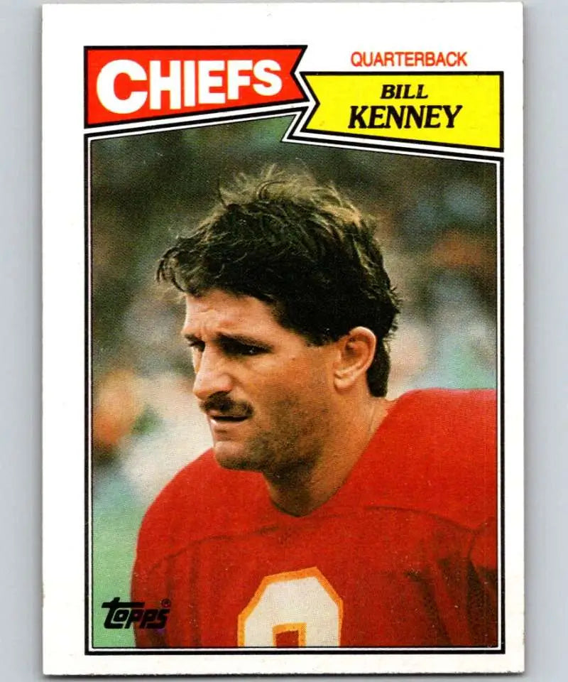 1987 Topps #161 Bill Kenney EX Excellent Kansas City Chiefs Football Card - Football Card Single