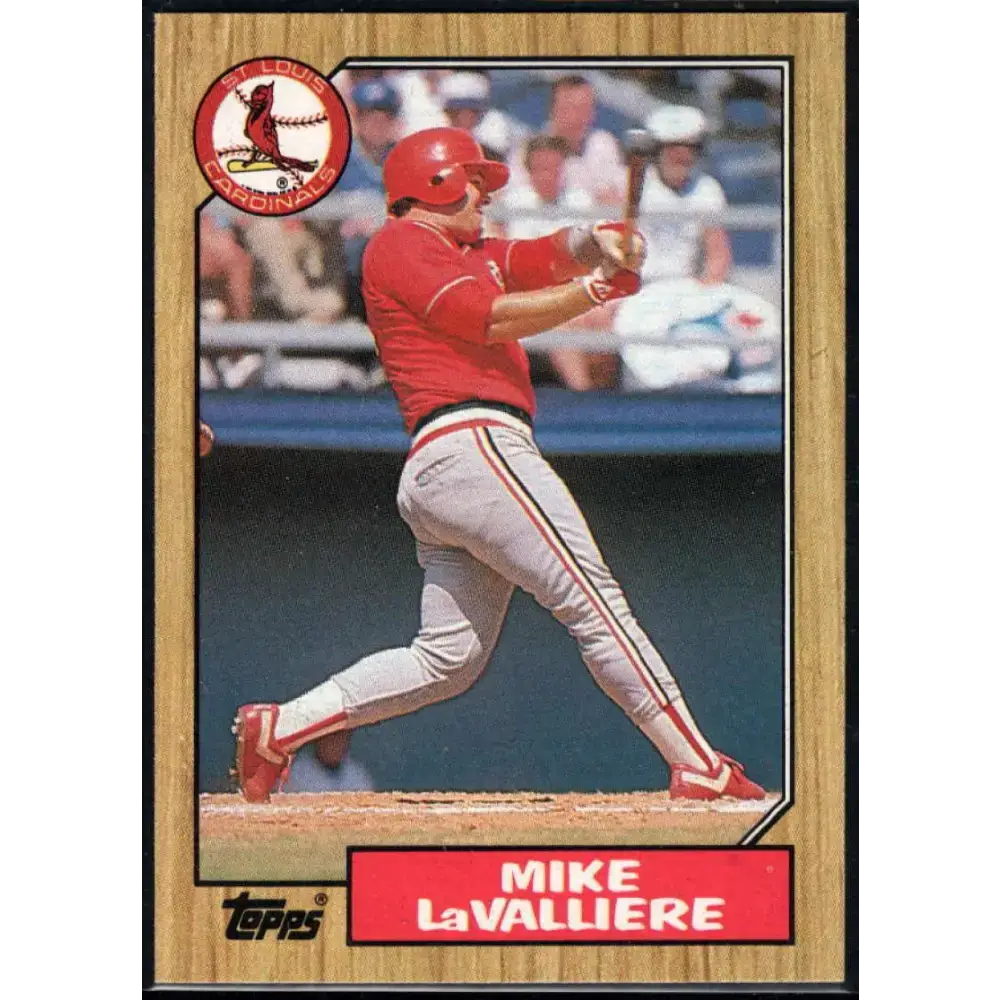1987 Topps #162 Mike LaValliere EX Excellent RC Rookie St. Louis Cardinals Baseball Card - Baseball Card Single