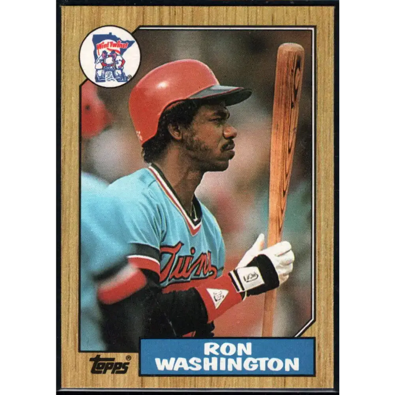 1987 Topps #169 Ron Washington EX Excellent Minnesota Twins Baseball Card - Baseball Card Single
