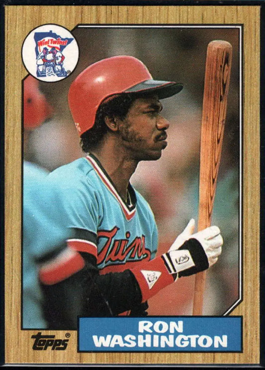 1987 Topps #169 Ron Washington EX Excellent Minnesota Twins Baseball Card - Baseball Card Single