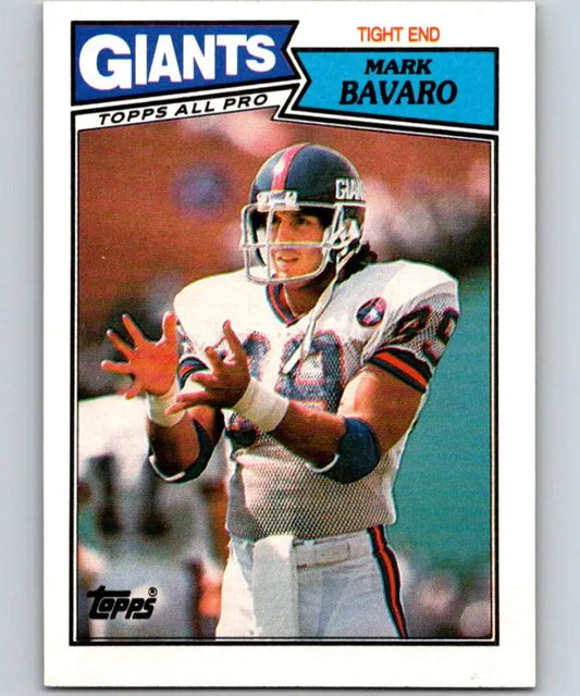 1987 Topps #17 Mark Bavaro EX Excellent New York Giants Football Card - Football Card Single