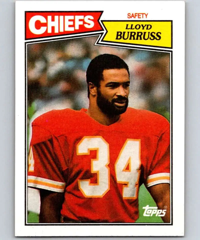 1987 Topps #170 Lloyd Burruss EX Excellent RC Rookie Kansas City Chiefs Football Card - Football Card Single