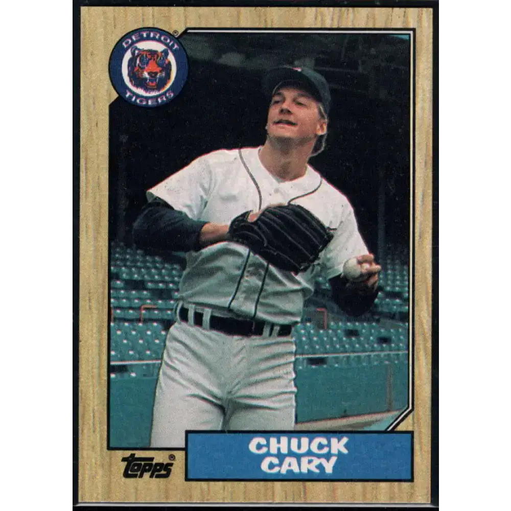 1987 Topps #171 Chuck Cary EX Excellent RC Rookie Detroit Tigers Baseball Card