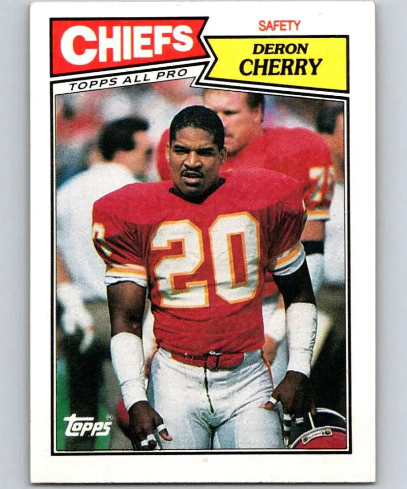 1987 Topps #171 Deron Cherry EX Excellent Kansas City Chiefs Football Card - Football Card Single